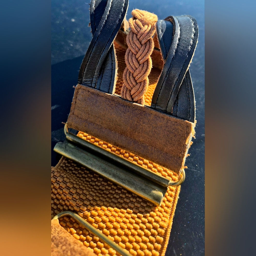 Stylish Tan and Black Women's Belt